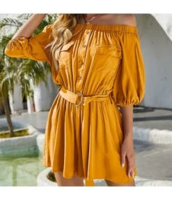 Wholesale One-Line Collar Women'S One-Piece Shorts SSH210445