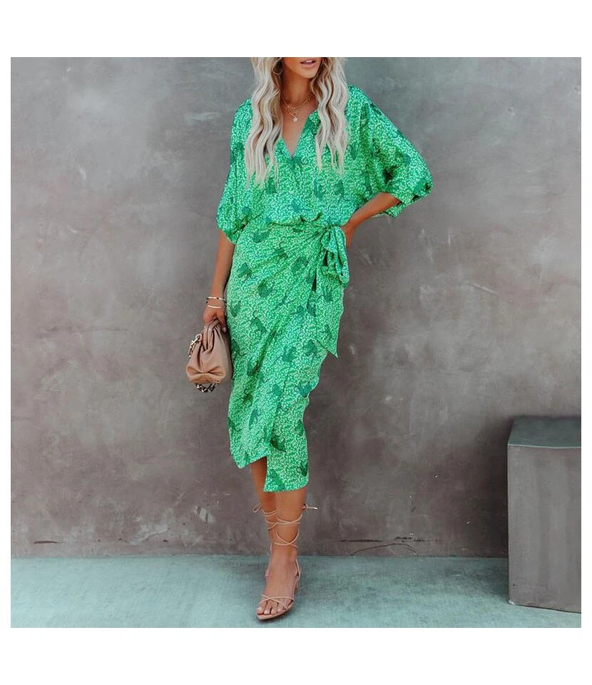 Casual Irregular Women Wholesale Shirt Long Skirt SD160319 - Image 6