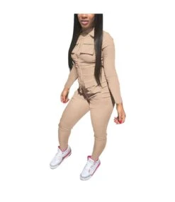 Solid Color Zipper Pocket Wholesale Women'S Jumpsuits And Rompers N3823102000139