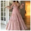 Sequined Sexy V-Neck Long-Sleeved Elegant Swing Gown Maxi Dress Wholesale Dresses SDV463669