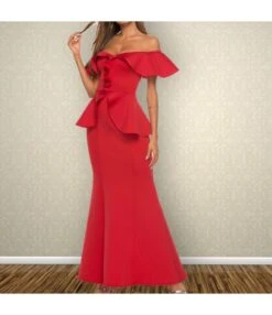 Xmas Mermaid Wholesale Prom Maxi Dress SD161608