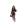Gauze Sexy Women Wholesale Clubwear Clothing Jumpsuit SJ210354