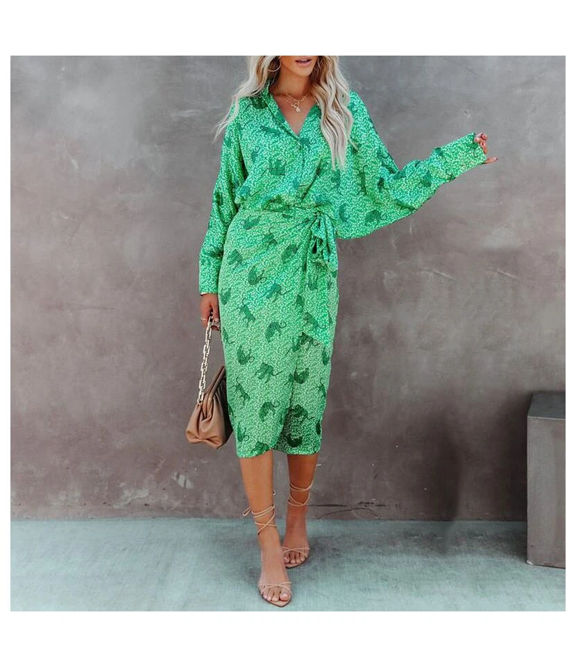 Casual Irregular Women Wholesale Shirt Long Skirt SD160319 - Image 5